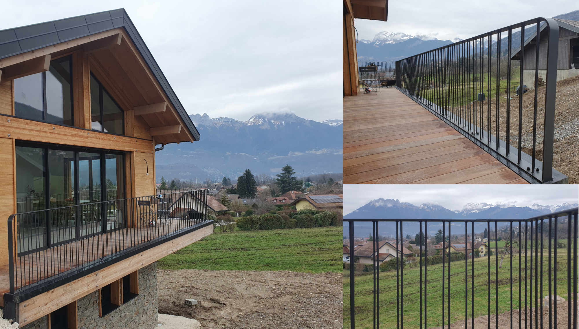 Réalisation garde-corps chez un particulier en Haute-Savoie