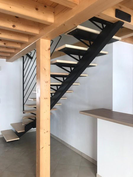 Escalier métallique chez un particulier