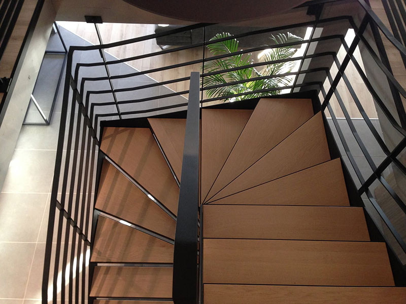 Escalier métallique de réalisation Coulloux Construction