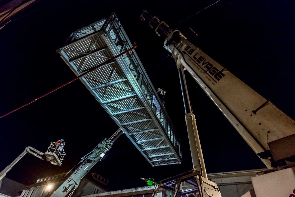 Levage structure métallique pour un chantier en Haute-Savoie